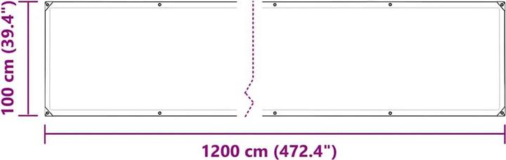 Produktbild VidaXL Transparente Plane mit Ösen 1x12 m PVC durchsichtige Plane (1 x 12 m)