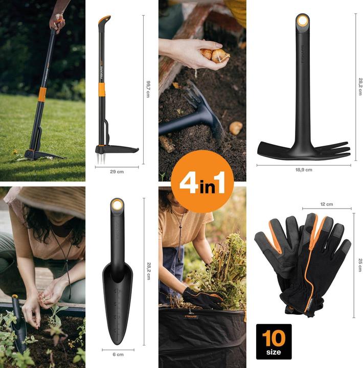 Immagine prodotto Fiskars 4-teiliges Gartenwerkzeug-Set