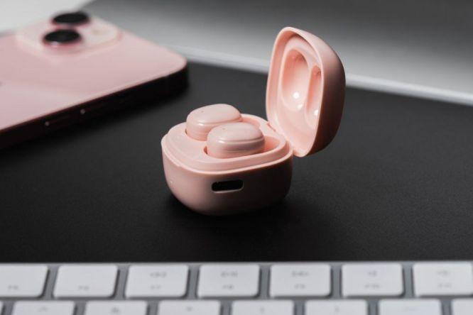 Image du produit Casque filaire Blue Star BLUE STAR écouteurs sans fil bluetooth TWS Mini A19 rose (3.50 h, Sans fil)
