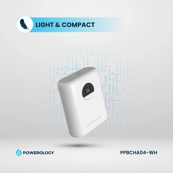 Immagine prodotto Powerology Banca di potenza ultracompatta 10000mAh PD 20W (10000 mAh, 20 W)