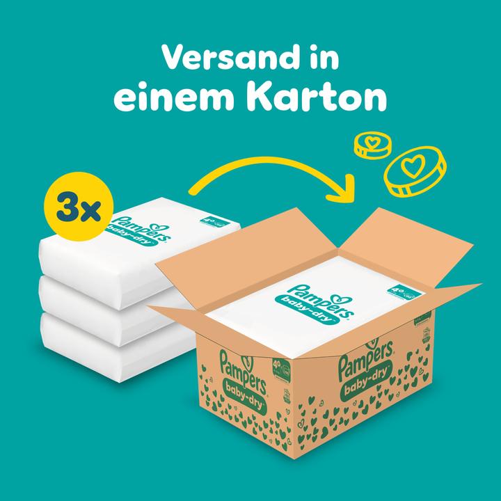Produktbild Pampers Baby-Dry (Gr. 4+, Monatsbox, 198 Stück)