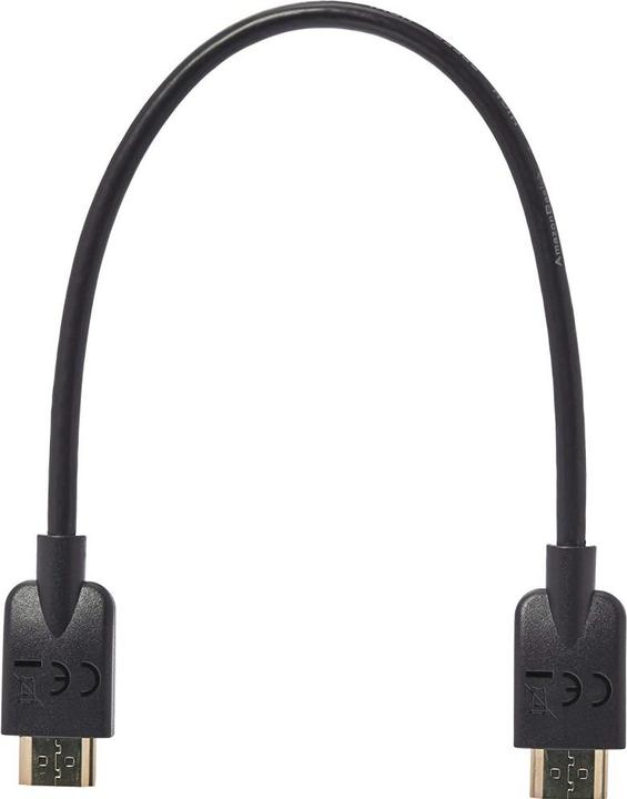 Produktbild Techly HDMI 4K 60Hz High Speed Anschlusskabel mit Ethernet schwarz 0.5m (0.50 m, HDMI)