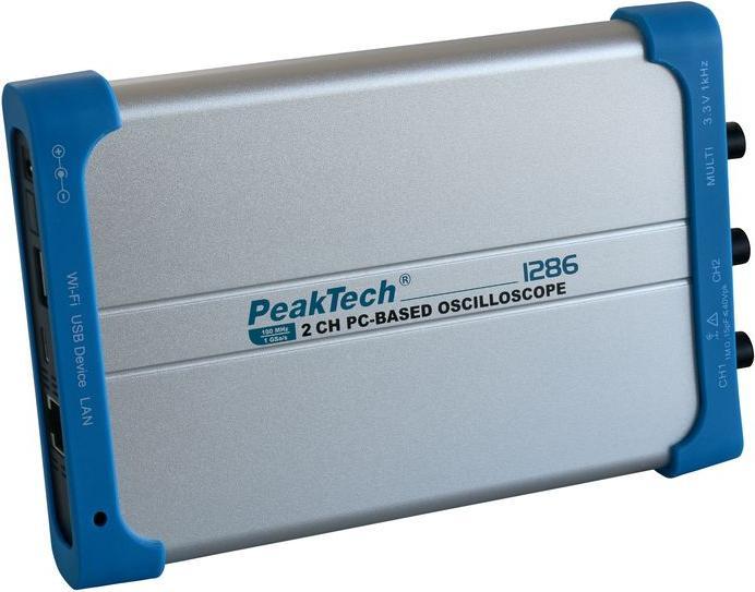 Image du produit Peaktech 1286 - Oscilloscope USB 100 MHz 2 voies