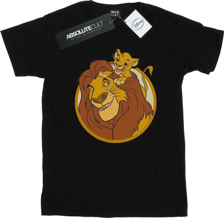 Actual product image Disney Girls The Lion King Mufasa And Simba Cotton T-Shirt (140, 146)