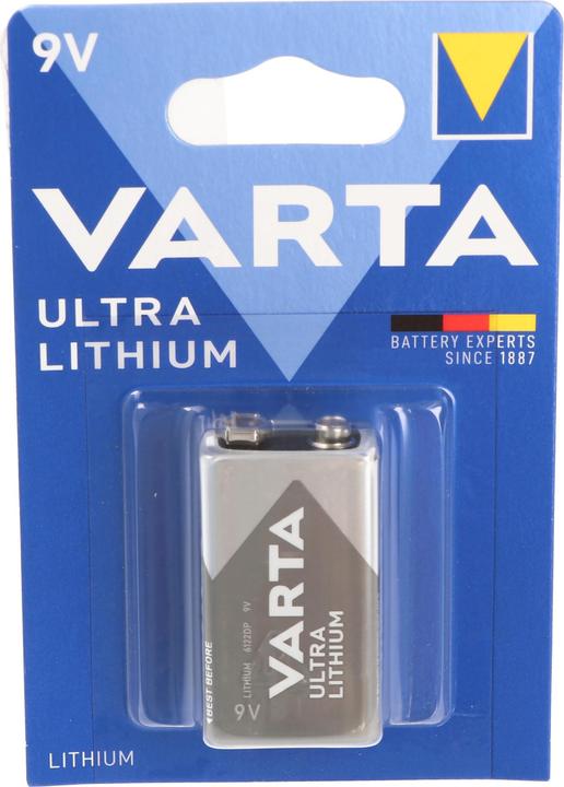 Produktbild Varta Batterie 9 Volt, U9VL, 6AM6, 6122 E-Block (1 Stk., 9V Block, 1200 mAh)
