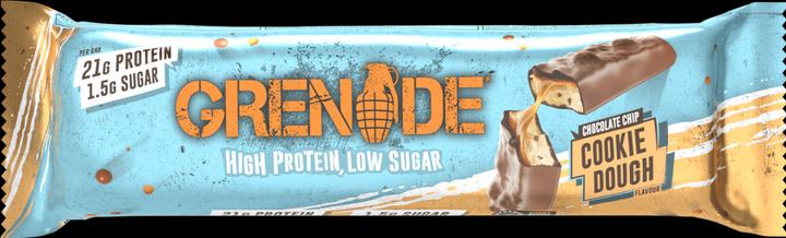 Actual product image Grenade High Protein Bar Chocolate Chip Cookie Dough (Cookie, Nougat, Chocolate, Caramel, 1 pcs., 60 g)