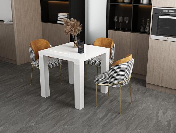 Produktbild SalesFever Esstisch hochglanz weiss (80 x 80 x 76 cm)