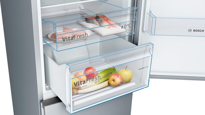 Image du produit Bosch Hausgeräte Bosch 4 Series KGN392LDC Réfrigérateur-congélateur en pose libre 368 L D Acier inoxydable (368 l)