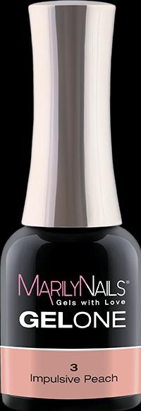 Actual product image Marily Nails GELONE - 03 Impulsive Peach (Impulsive Peach, UV gel varnish)