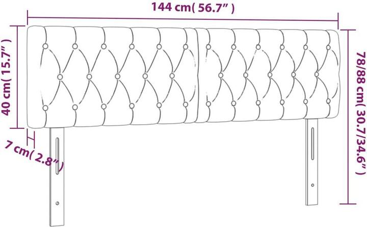 Immagine prodotto VidaXL Mathew (144 x 7 x 88 cm)