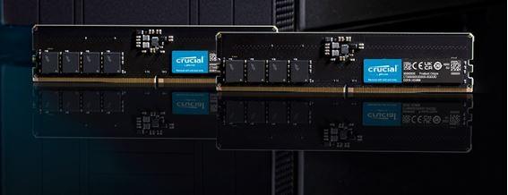 Actual product image Crucial Desktop Memory (1 x 16GB, 4800 MHz, DDR5 RAM, DIMM)