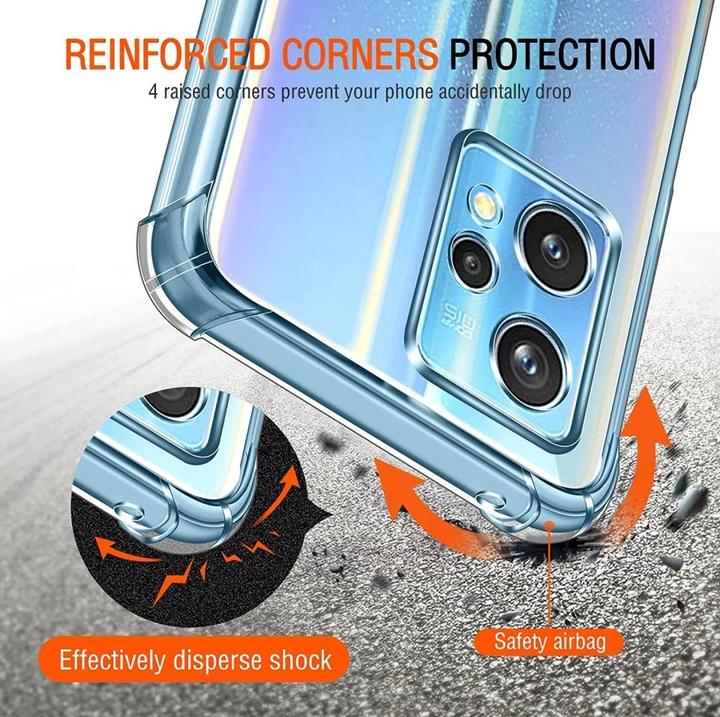 Actual product image Screenguard OnePlus North CE 2 Lite 5G Case Crystal Soft Airbag Bumper (OnePlus North CE 2 Lite 5G)