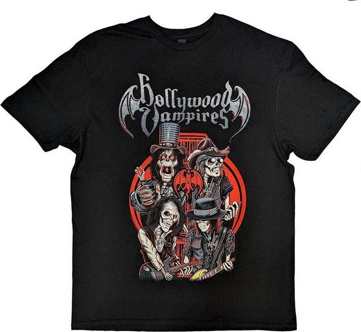 Hollywood Vampires TShirt Rückseitiger Aufdruck