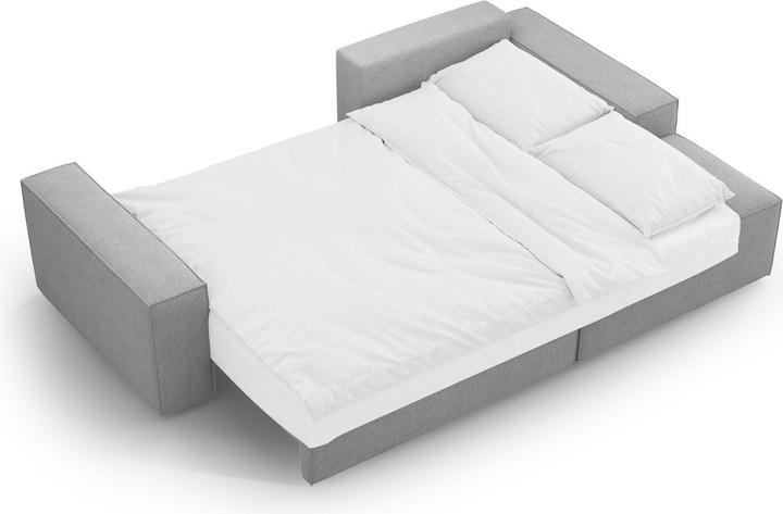 Image du produit Micadoni Bouclé Canapé D'Angle Droit Convertible Avec Coffre De Rangement, "Jodie", 3 Places, 246x151x86 Fabr (Canapé d'angle)