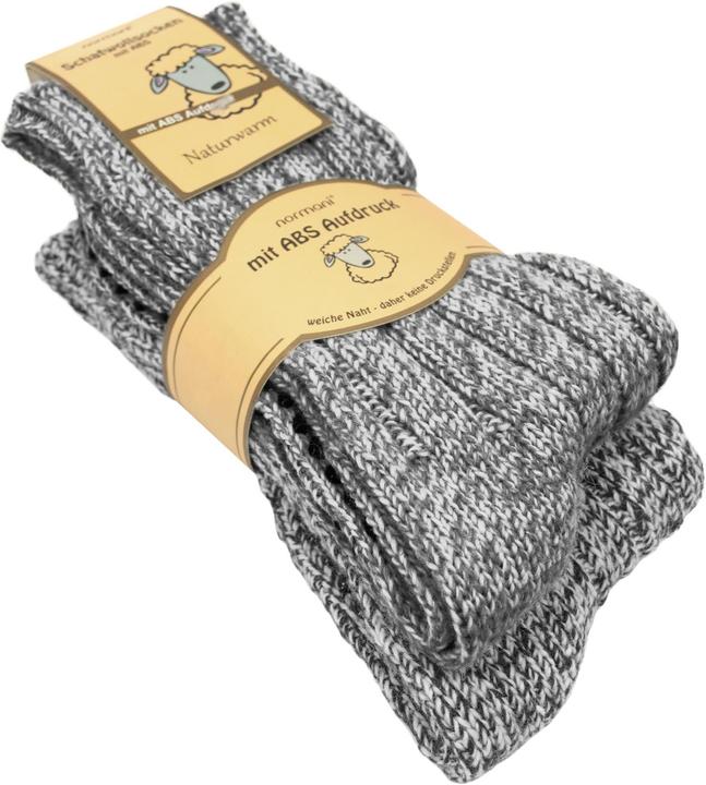 Normani 2 Paar Norweger-ABS-Socken mit Schafwolle
