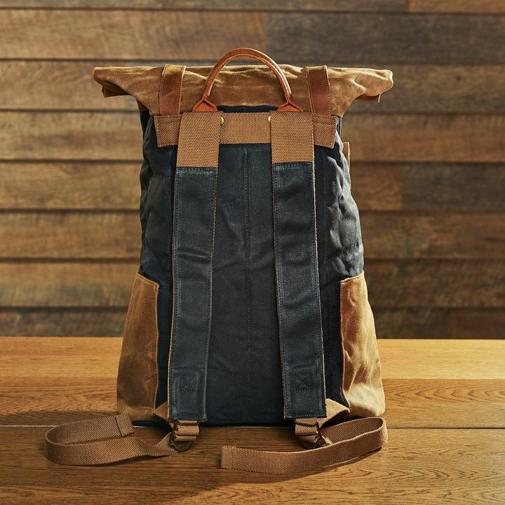 Image du produit Only-Bags.Store Roll Top Backpack, Durable Leather Backpack, Stylish 17in Laptop Bag, Aesthetic Large (27 l)