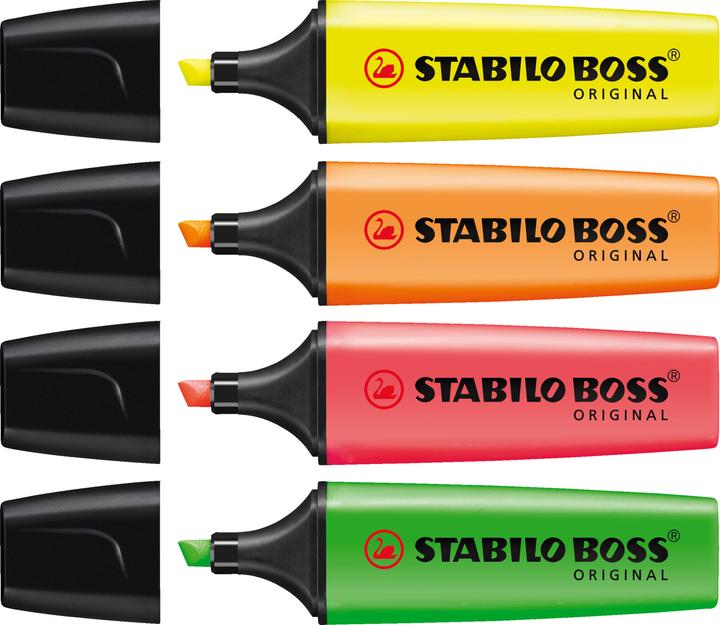 Immagine prodotto STABILO Evidenziatore BOSS ORIGINAL (Pink, Giallo, Verde, Arancia, 5 mm, 4 x)