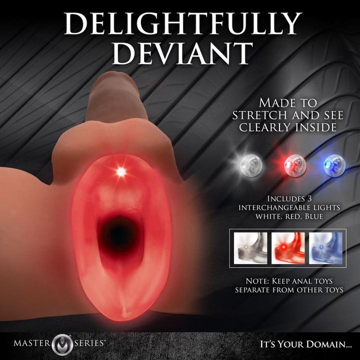 Productafbeelding Master Series Lichttunnel - Light-Up anale verdoving - M