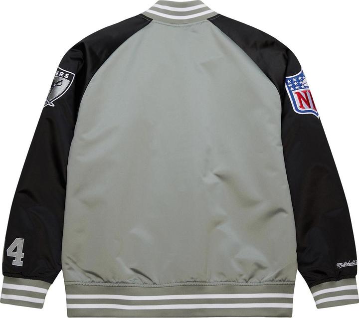 Actual product image Mitchell & Ness M&N Lightweight Satin Jacket - LA Raiders Bo Jackson - L (L)