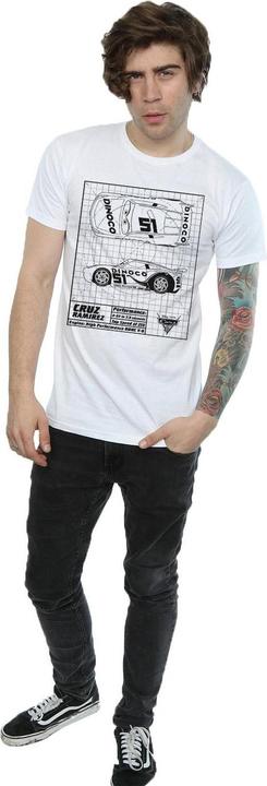 Immagine prodotto Disney Cars Cruz Ramirez Blueprint Maglietta Uomo (XL)