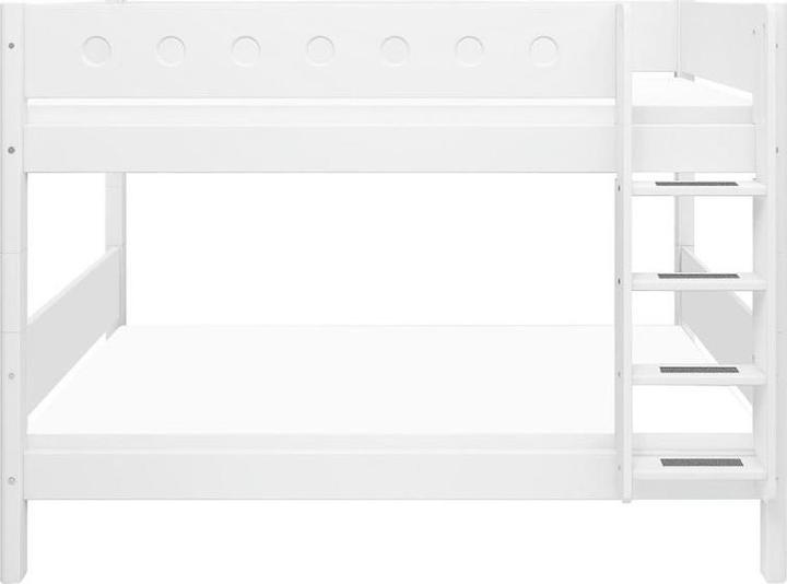 Image du produit Flexa MDF Lit 90x200 Lit superposé Échelle Perpendiculaire Blanc (90 x 200 cm)