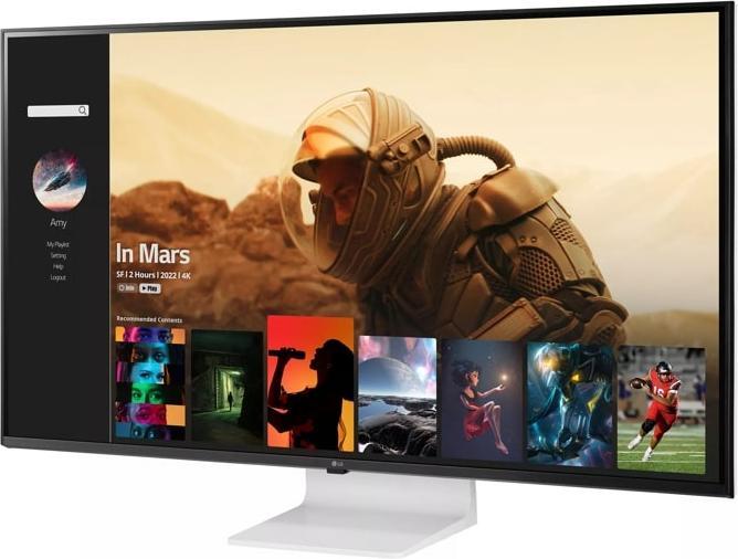 Image du produit LG 43SQ700S-W Moniteur intelligent 107,9cm (42,5 pouces), Blanc (3840 x 2160 pixels, 42.50")