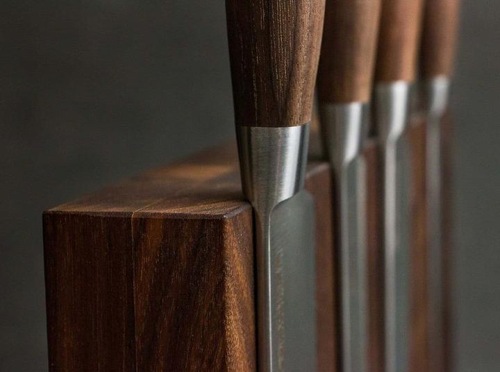 Image du produit Böker Core Walnut Set Style avec bloc à couteaux 5 pièces