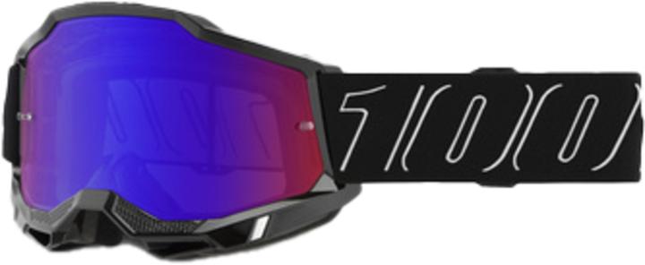Produktbild 100% Accuri 2 Goggle Blackline - Mirror Red/Blue Lens (BlackLine, Mirror Red, Blau)