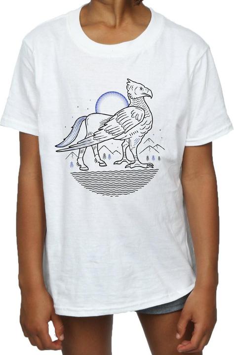 Immagine prodotto Buckbeak Line Art Maglietta Ragazze (152, 158)