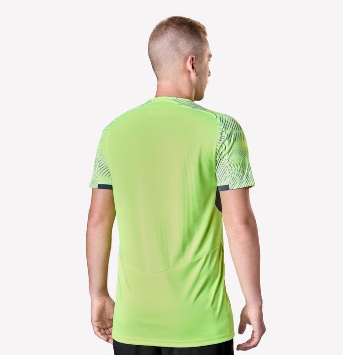 Actual product image Kipsta Damen/Herren Fussball Trikot kurzarm - VIRALTO Wave gelb/grau (M)