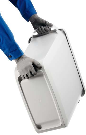 Immagine prodotto Durable Cestino per rifiuti 60L PP+coperchio grigio/verde (60 l)