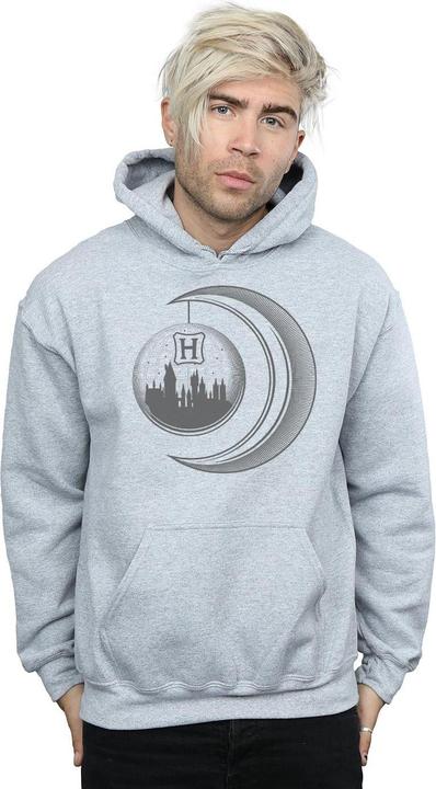 Actual product image Mens Hogwarts Moon Hoodie (S)