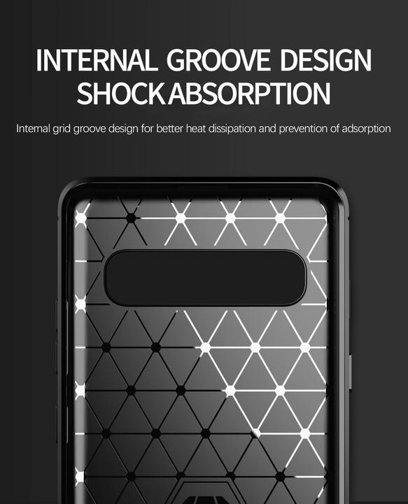 Produktbild Cadorabo TPU Ultra Slim carbon edelstahl Kombi Cover (Samsung Galaxy S10 5G)