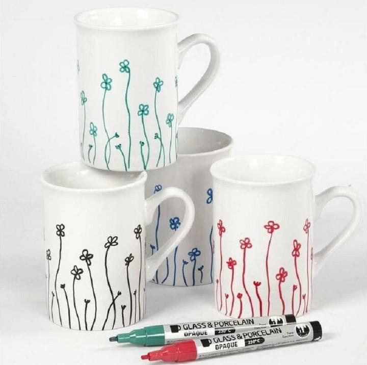 Image du produit Creativ Company Tasse en porcelaine 2 pièces (1932 ml, 2 x)
