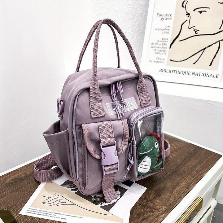 Produktbild Only-Bags.Store Mini niedlich Dinosaurier Rucksack, solide Farbe Mode lässig einfache einzigartige Rucksack