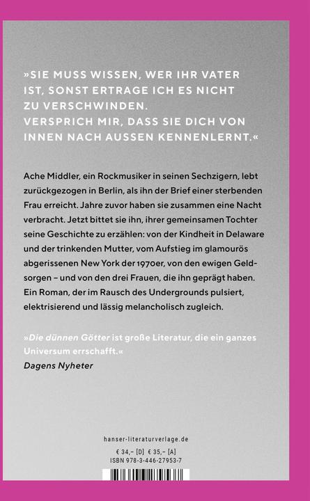 Produktbild Die dünnen Götter (Deutsch, Aris Fioretos, Paul Berf, 2024)