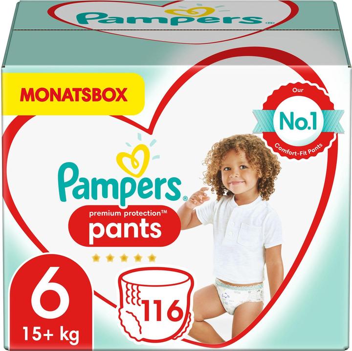 Immagine prodotto Pampers Premium Protection Pants (Dimensione 6, Pacco mensile, 116 Pezzo/i)