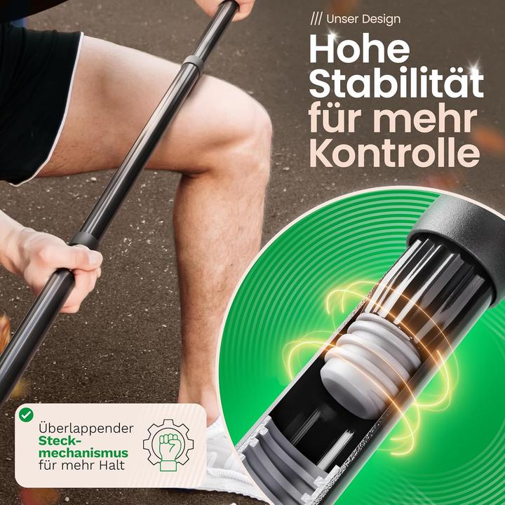 Produktbild Novaliv Kokosbesen 40 cm mit Stiel Kokosborsten inkl. Kehrgarnitur verzinkt mit Gummilippe bestehend (1 Stk.)