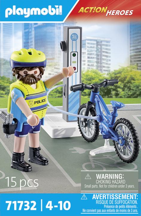 Actual product image Playmobil Police bicycle patrol (71732, Playmobil Action Heroes)