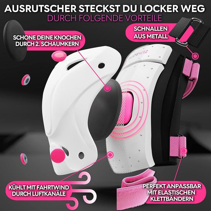 Actual product image Skatewiz Kinder Protektoren Set (L, Knee pad, 6 pieces)