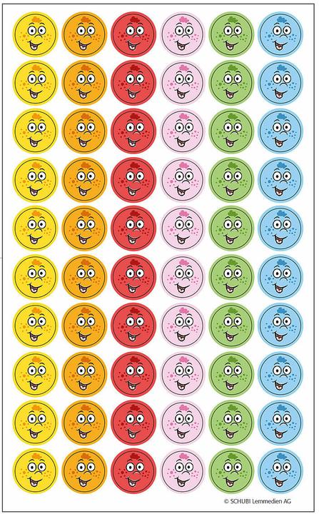 Produktbild Motivationssticker Lachgesichter