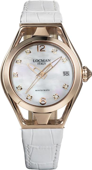 Immagine prodotto Locman Orologio da donna Montecristo Lady in oro rosa PVD con diamanti ca. 0,10 ct. Ref. 0526 (Orologio con pietra preziosa)