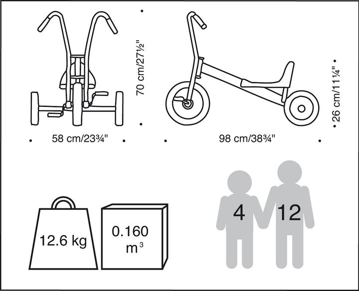 Actual product image Winther Viking tricycle Maxi