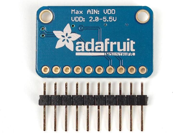 Actual product image Adafruit ADS1015 12-Bit ADC 4 Ch. w/Gain Amplifier (Add-on)