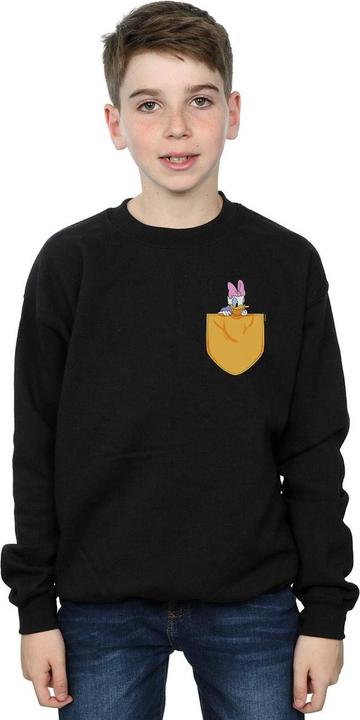 Actual product image Disney Boys Daisy Duck Faux Pocket Sweatshirt (140, 146)