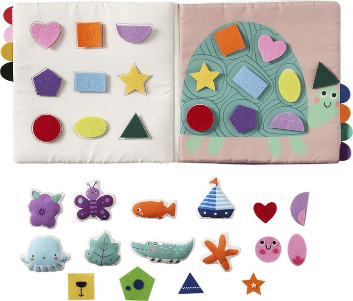 Produktbild Vertbaudet Baby Activity-Stoffbuch, Farben und Formen