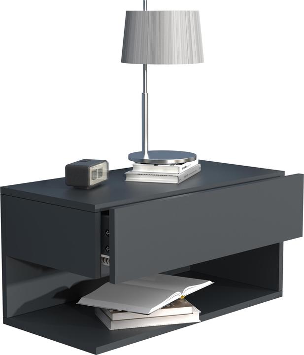 Produktbild VCM Holz Wandschublade Nachtschrank Wandboard Schublade Konsole Nachttisch Usal XL 60 cm (60 x 32 x 32 cm)