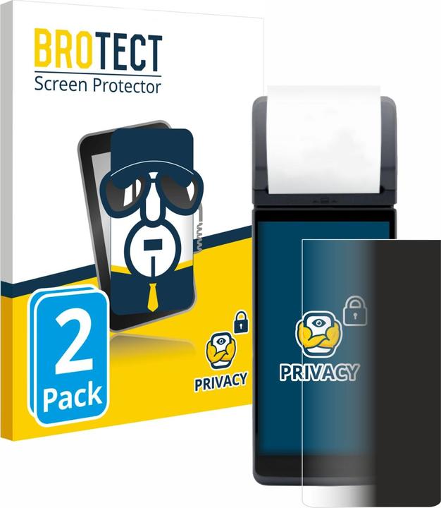 Productafbeelding BROTECT Anti-spionnetje privacyfolie Beschermfolie tegen blauw licht (2 Stuk, LG G4 Pro)