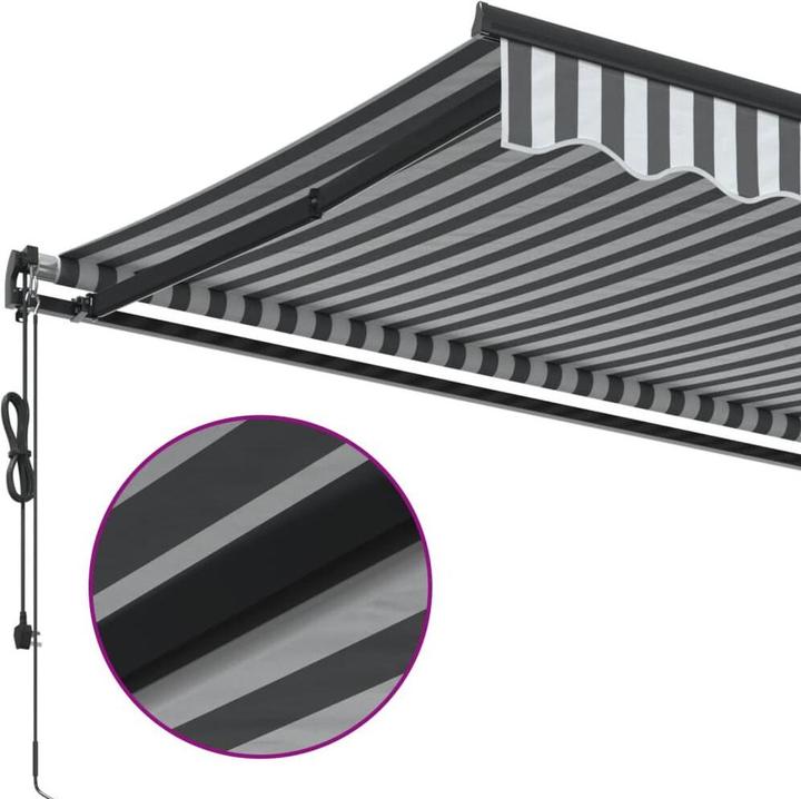 Actual product image VidaXL Markise Gelenkarmmarkise Sonnenmarkise Balkon Automatisch 400x350cm (4 m)