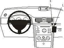 Actual product image Brodit 853262 Car mount Opel Meriva